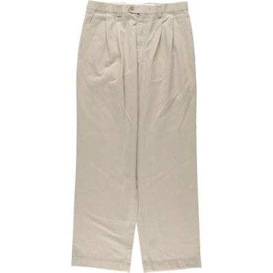 古着 ラルフローレン Ralph Lauren LAUREN ローレン ツータック チノパンツ レディースXL(w33)相当/eaa578029