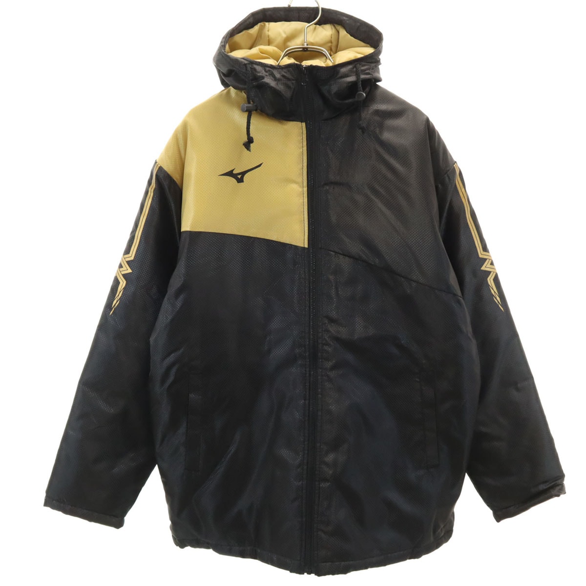 美品 Mizuno ミズノ 読売新聞コラボ 箱根駅伝2021応援キャンペーン ベンチコート F ブラック 中綿