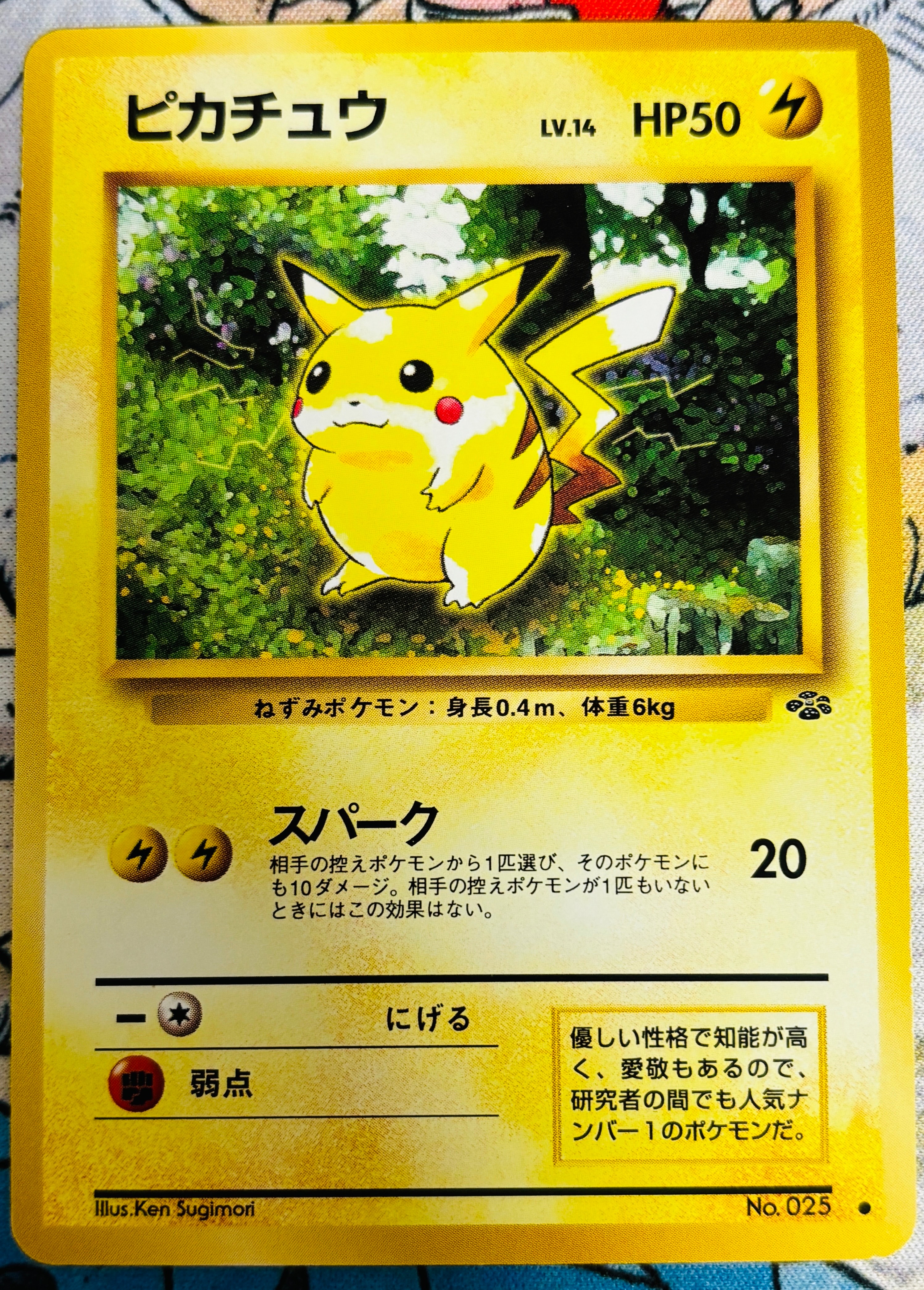 ピカチュウ ● : 旧裏 [PMCG2 No.025](拡張パック「ポケモンジャングル」)