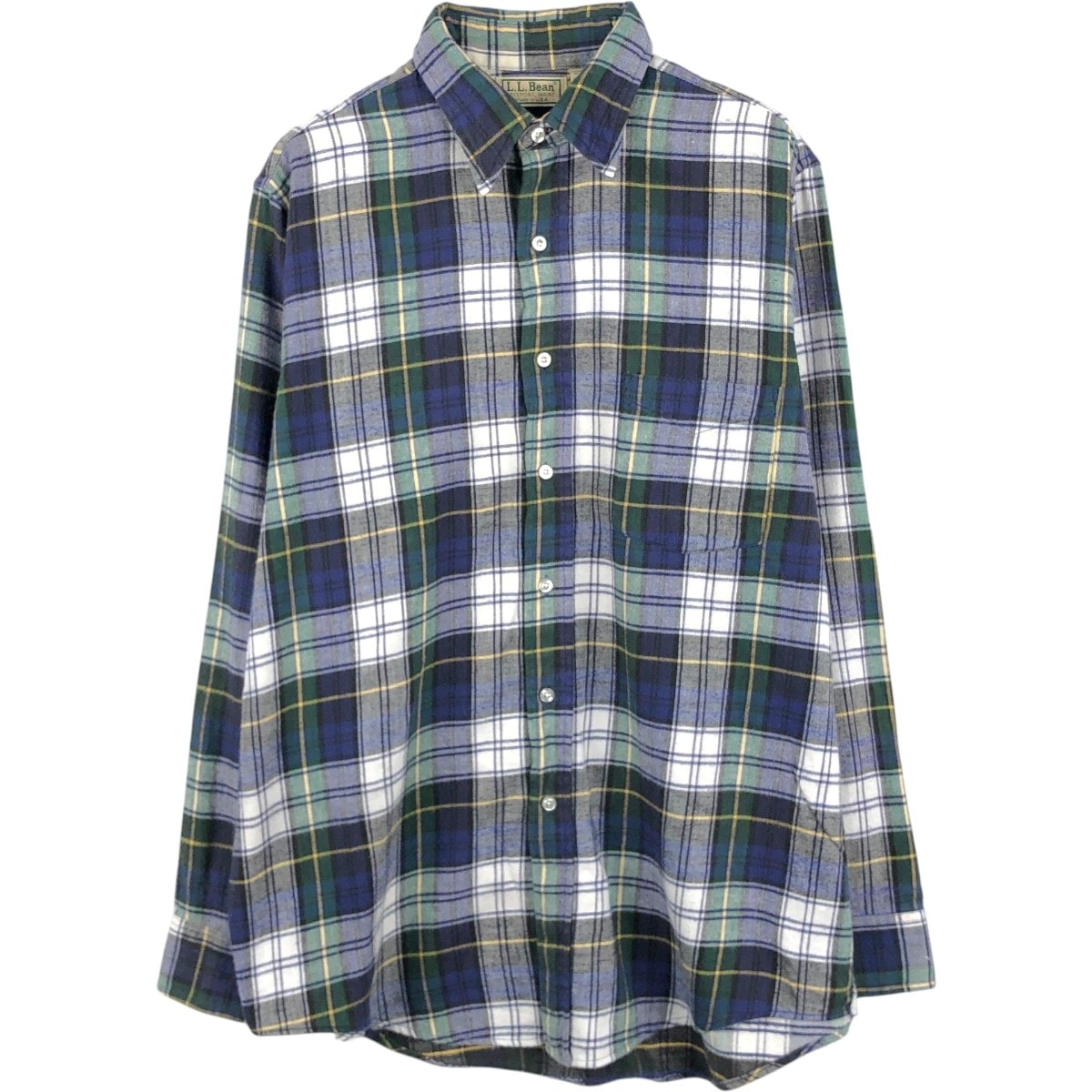 古着 80年代 エルエルビーン L.L.Bean 長袖 フランネルチェックシャツ USA製 メンズM相当/eaa675637