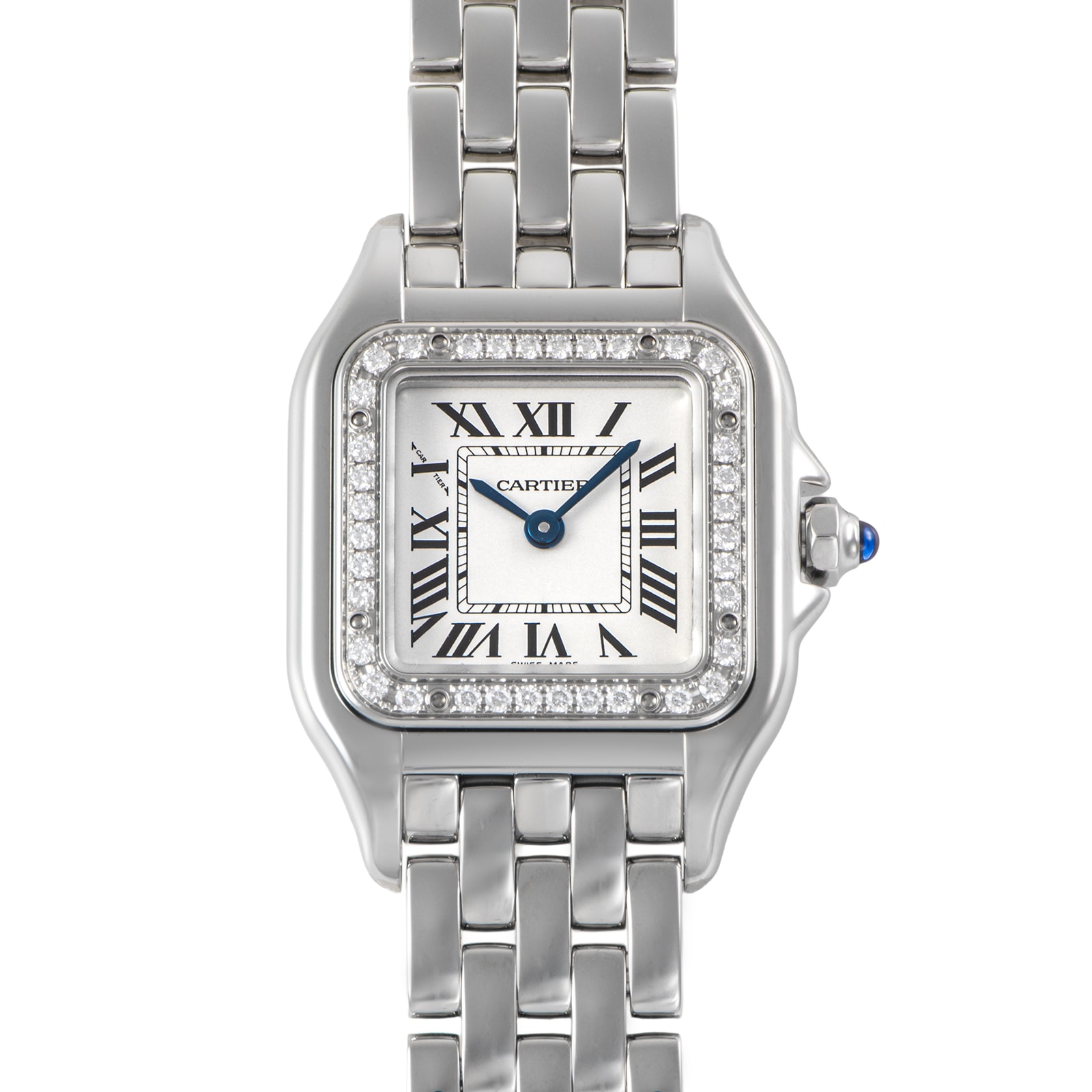 Cartier カルティエ パンテール ドゥ カルティ SM W4PN0007 ベゼルダイヤ ステンレススチール【中古】