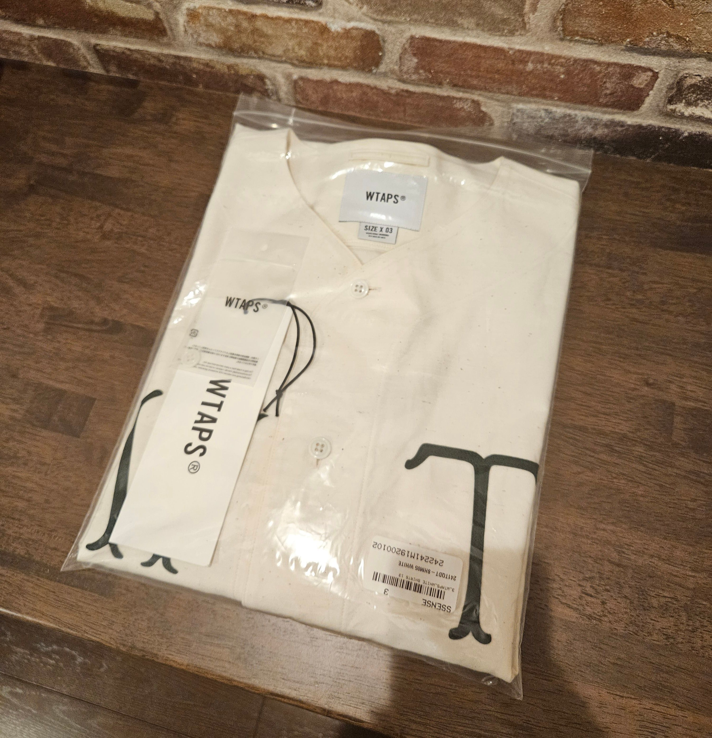 Wtaps League / SS / Cotton. Satin. Spina "White"