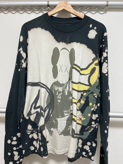 Travis Scott Cactus Jack x KAWS For Fragment L S Tee "Gray"