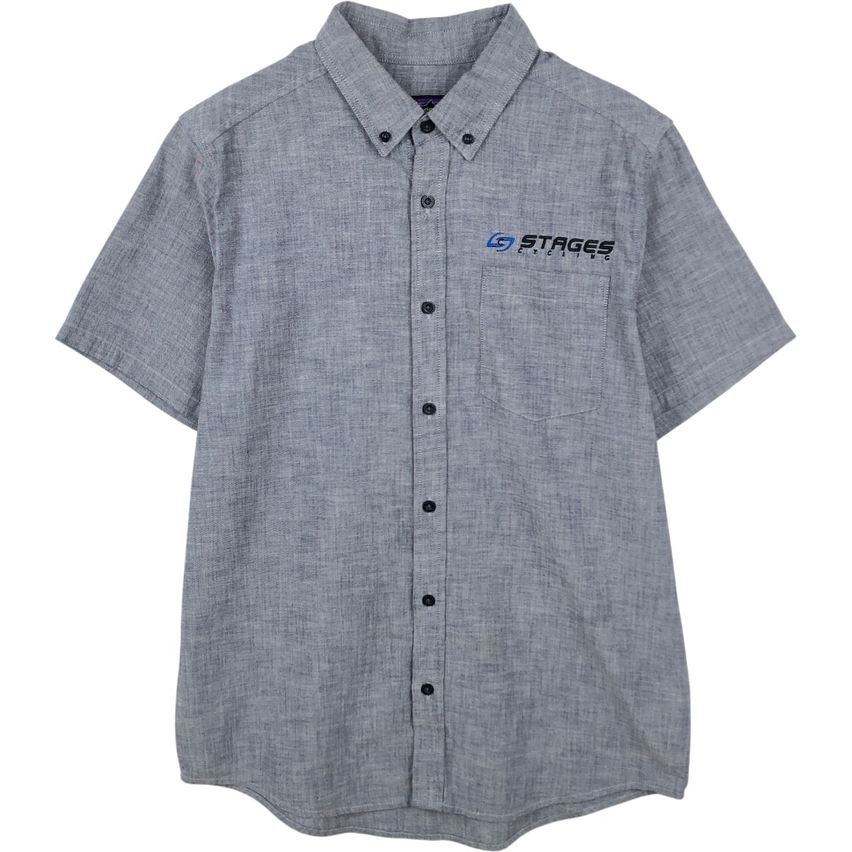 古着 パタゴニア Patagonia ORGANIC COTTON オーガニックコットン アドバタイジング 半袖 ボタンダウンシャツ メンズM相当/eaa665254