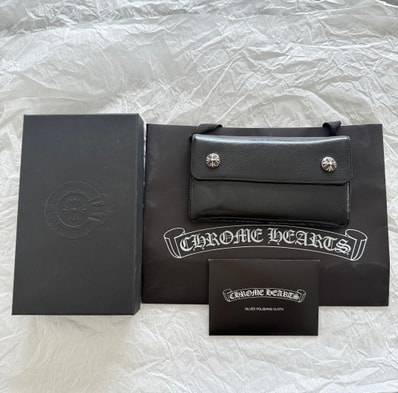 付属品完備・CHROME HEARTS・クロムハーツ ウェーブ WAVE ウォレット 財布