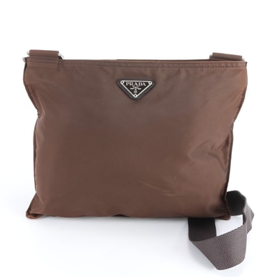 ■美品 プラダ テスート ナイロントライアングルロゴショルダーバッグ