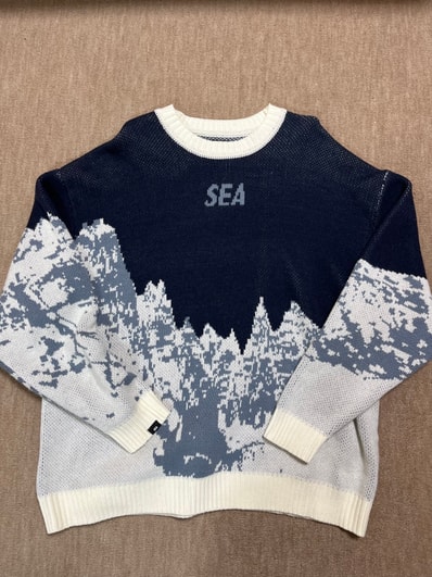WIND AND SEA Mt Snow Sweater "Blue"