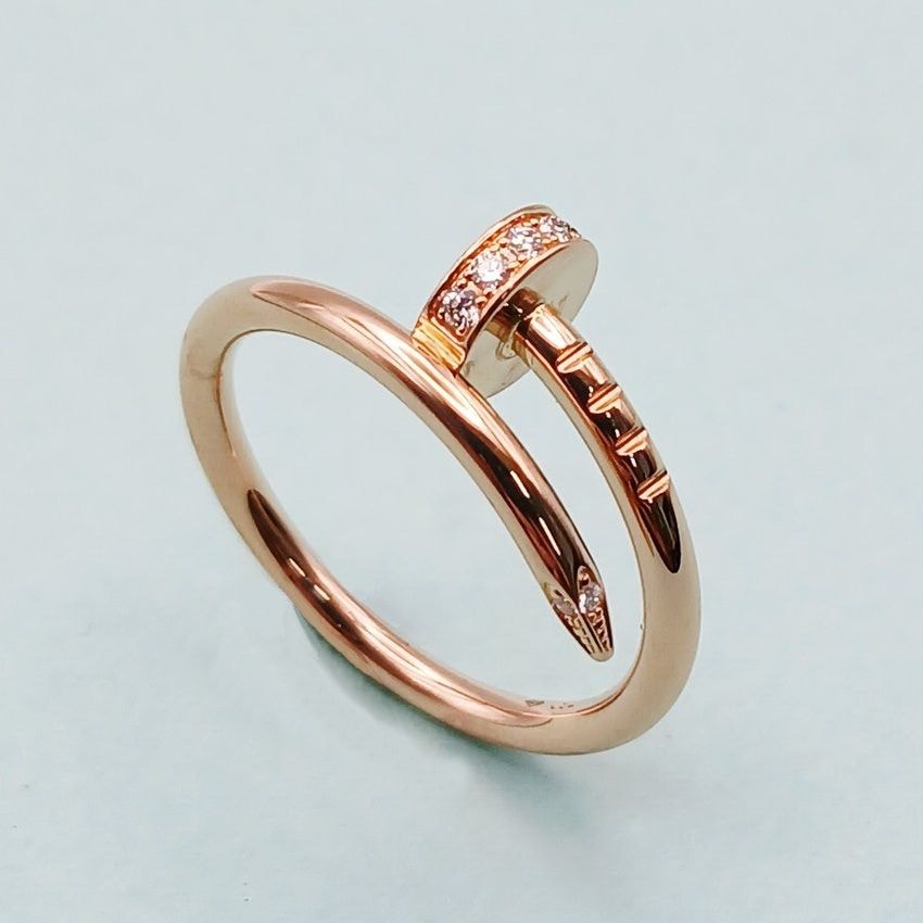 CARTIER カルティエ ジュストアンクルリング SM ダイヤモンド 750PG 47 リング・指輪 B4244800 K18ピンクゴールド ピンクゴールド  レディース【中古】