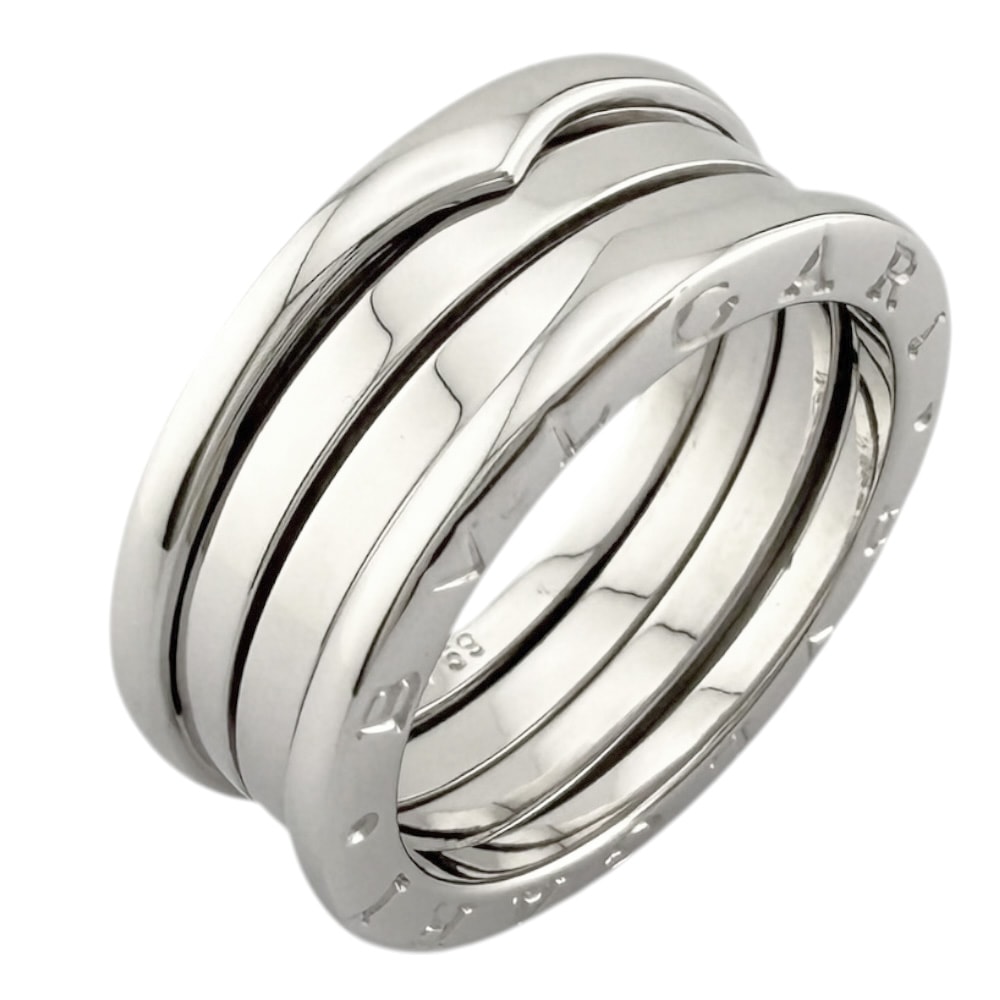 ブルガリ B-zero.1 ビーゼロワン 3バンド リング 指輪 17.5号 18金 K18ホワイトゴールド ユニセックス BVLGARI 中古