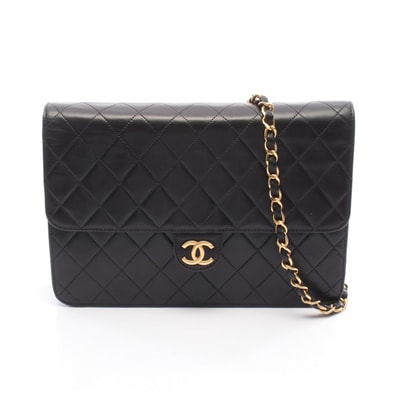 シャネル CHANEL マトラッセ ショルダーバッグ バッグ ラムスキン(羊革) レディース ブラック系 【中古】
