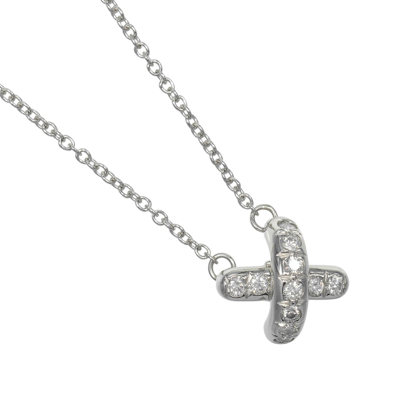 ティファニー クロスステッチ レディースネックレス