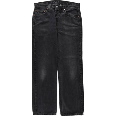古着 リーバイス Levi's 501 ブラックデニム ストレートデニムパンツ W34L32 メンズw35相当/eaa638374