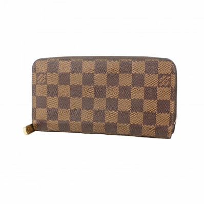 ★SALE【6fa1850】ルイヴィトン 長財布 ダミエ ジッピーウォレット N41661 エベヌ【中古】メンズ レディース ユニセックス