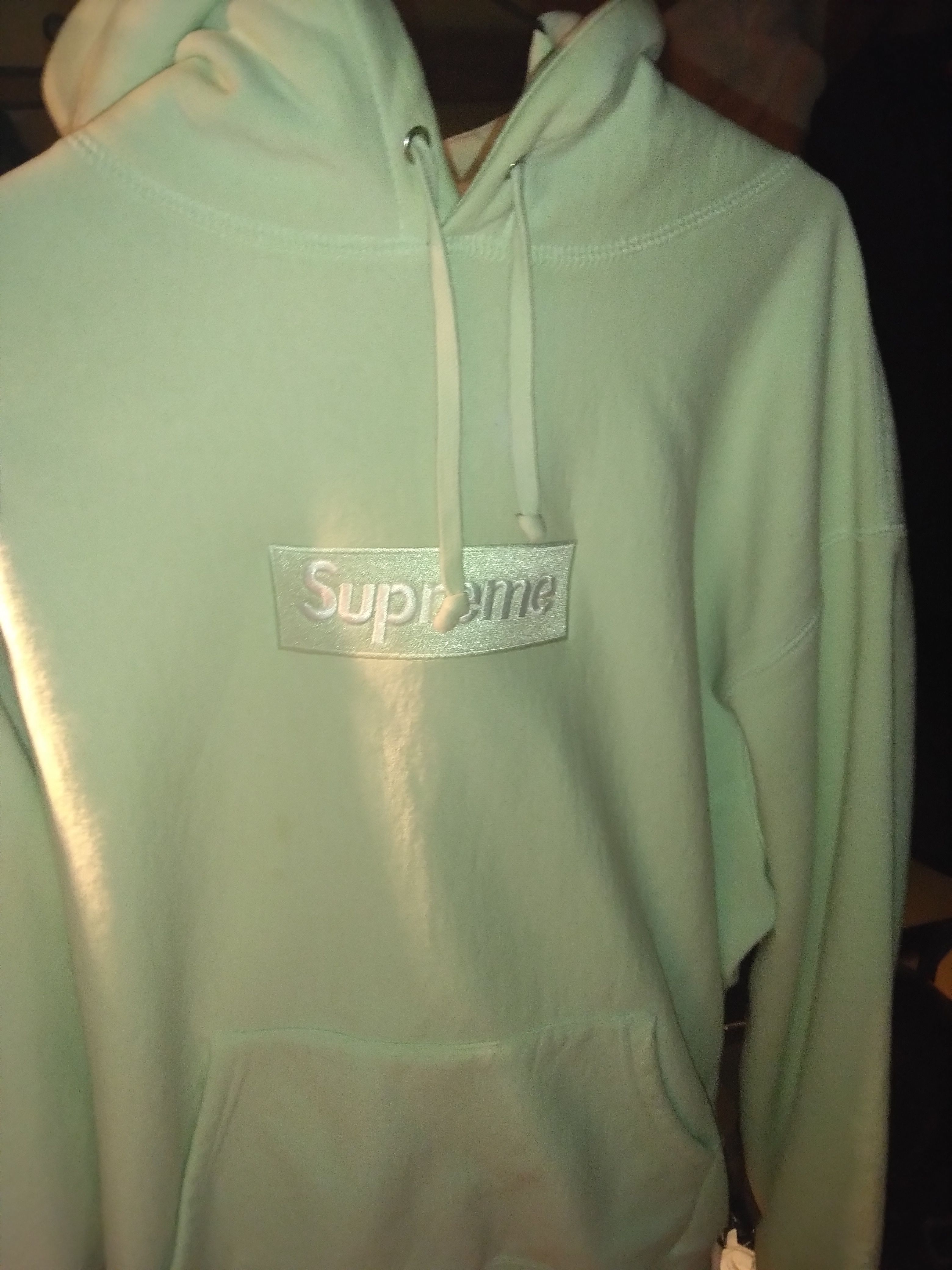 Supreme Box Logo Hooded Sweatshirt "Light Green" (23FW)