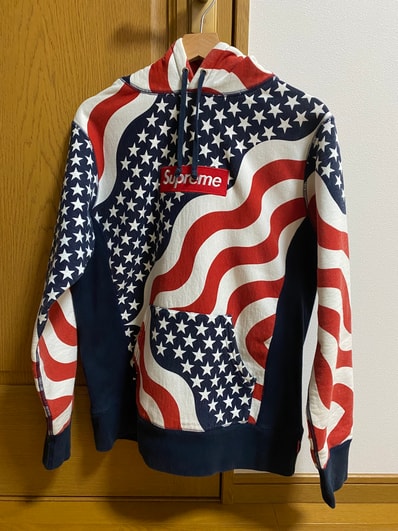 Supreme Box Logo Hooded Sweatshirt "American Flag" (14FW)