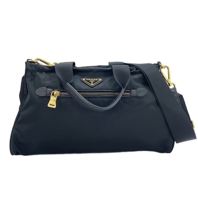 プラダ PRADA トライアングルロゴ 2WAY ショルダーバッグ【中古】