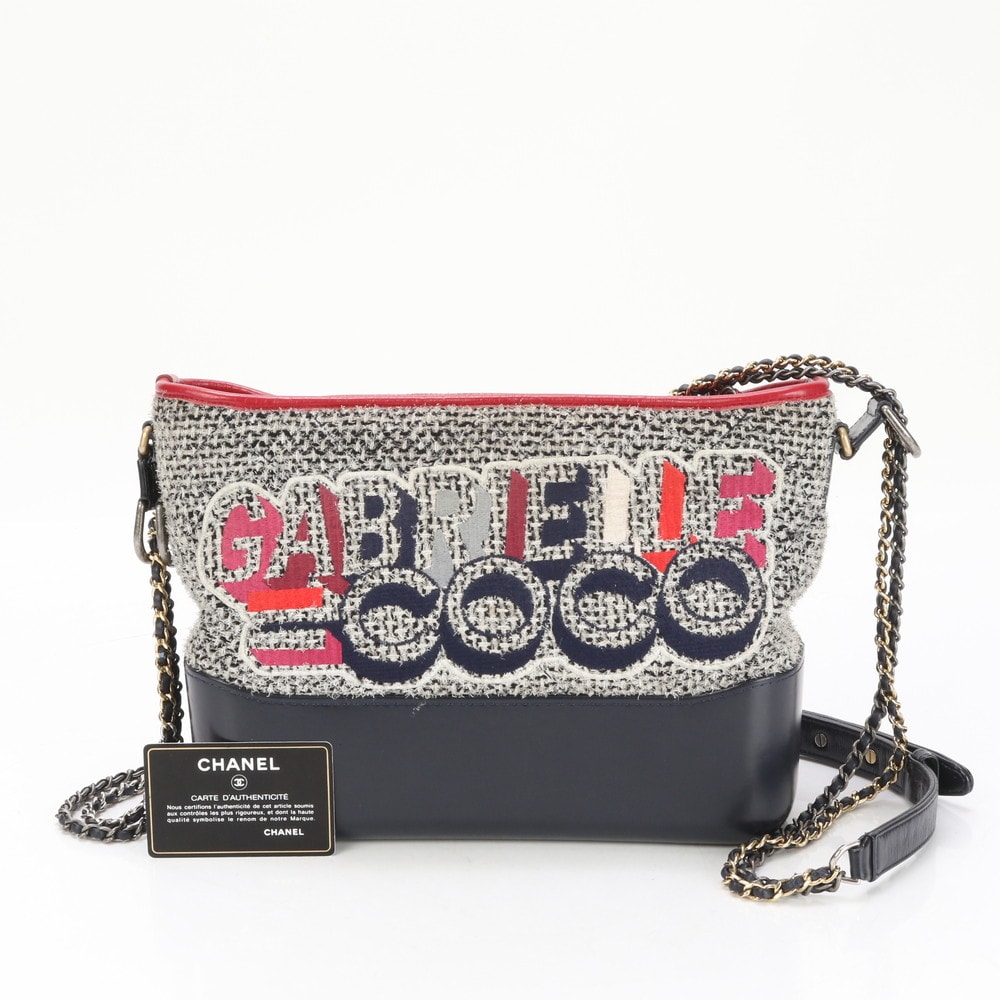 ■新品同様 シャネルガブリエル ドゥ シャネル ツイードショルダーバッグ