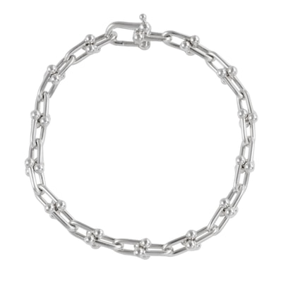 TIFFANY&Co. ティファニー ハードウェア スモール リンク ブレスレット スターリングシルバー シルバー【中古】