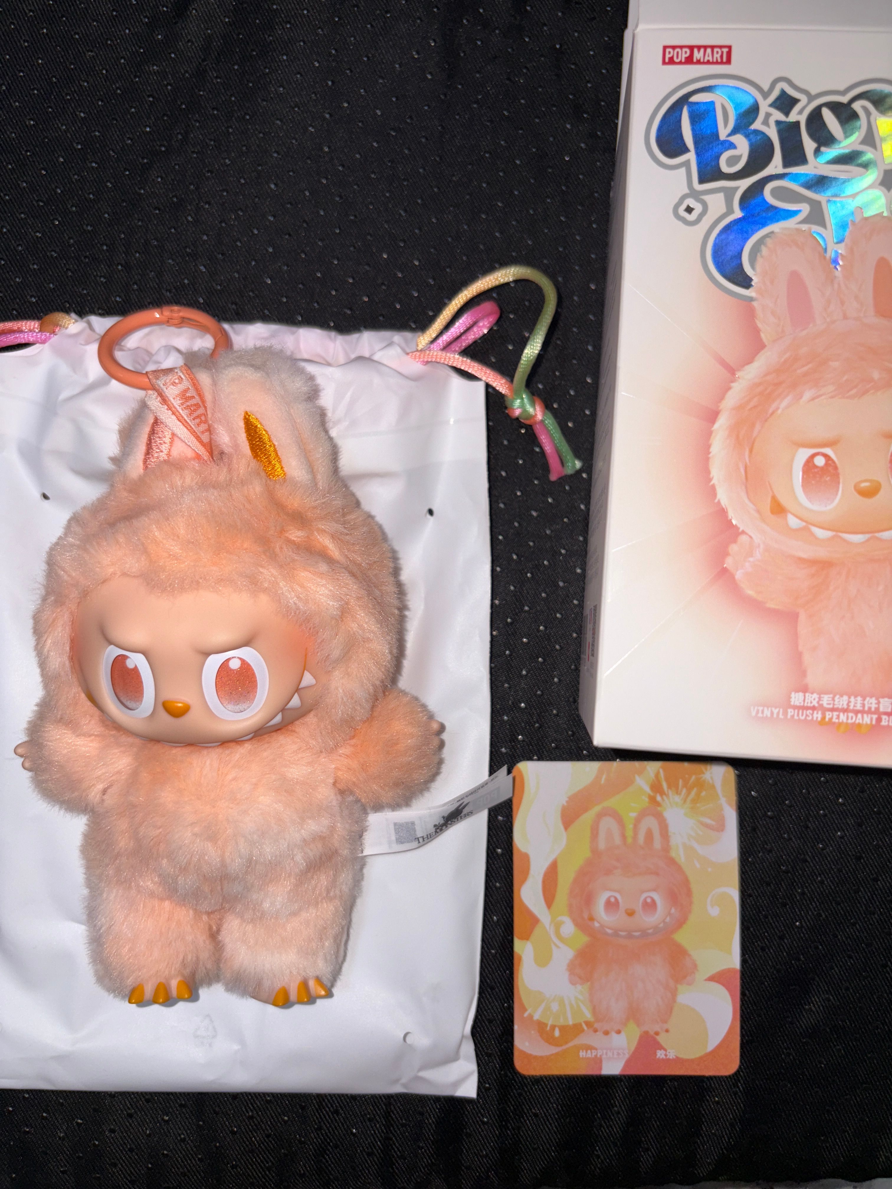 POP MART THE MONSTERS (LABUBU) Big into Energy Series Plush Pendant HAPPINESS