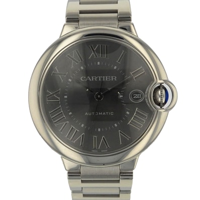 CARTIER カルティエ バロンブルー LM 40mm 自動巻き 腕時計 WSBB0060 ステンレススチール シルバー ブラック メンズ【中古】