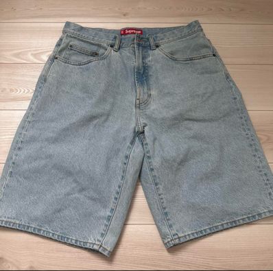 Supreme デニムショートパンツ ライトブルー