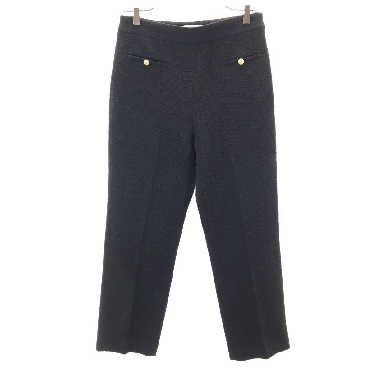 ZARA コットンツイード ロングパンツ