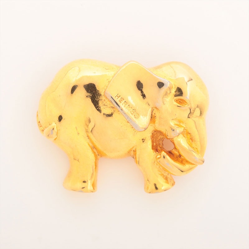 エルメス HERMES 20th Century ゴールドプレーテッド コスチューム ピンブローチ ブローチ【中古】