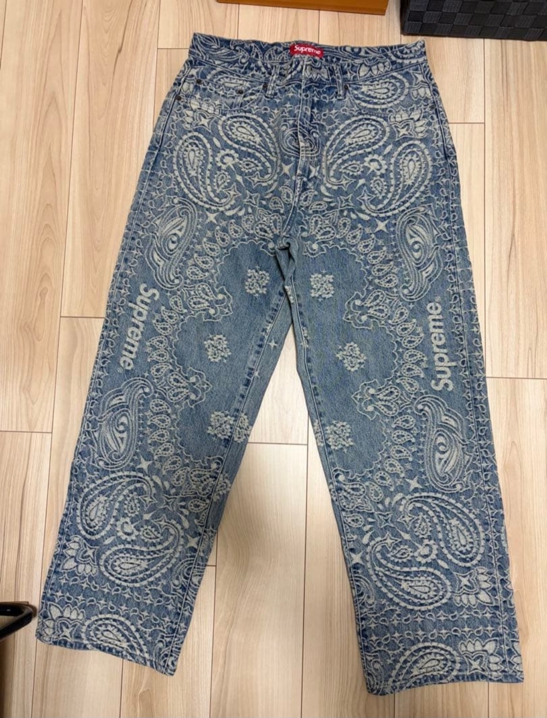 Supreme Bandana Jacquard Baggy Jean "Blue"