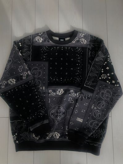 Kith Deconstructed Bandana Crewneck "Black"