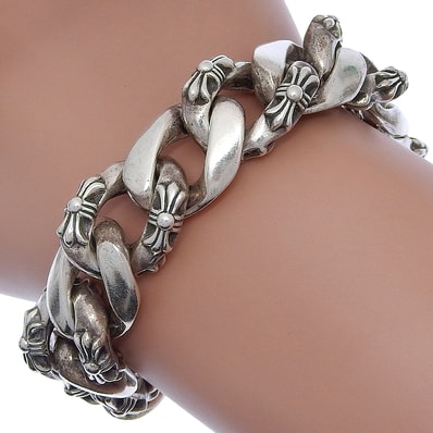 クロムハーツ FANCY CHAIN LNK 13LINK メンズブレスレット