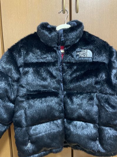 Supreme x The North Face Faux Fur Nuptse Jacket "Black"