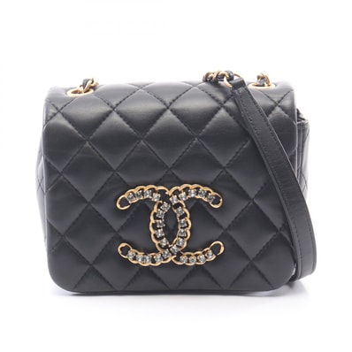 シャネル CHANEL マトラッセ ショルダーバッグ バッグ ラムスキン(羊革) レディース ブラック系 AS2599 【中古】