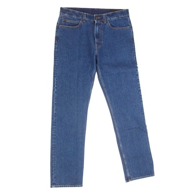 Stella McCartney ステラマッカートニー デニムパンツ ロゴプリント ブラックデニムパンツ インディゴブルー系 31【中古】