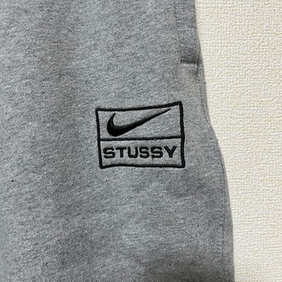 Stussy × Nike NRG Washed Fleece Pant (Asia Size) "Grey" DJ9491-063
