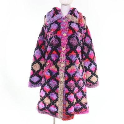 未使用品 シャネル コート マルチカラー 40 P65229K60980