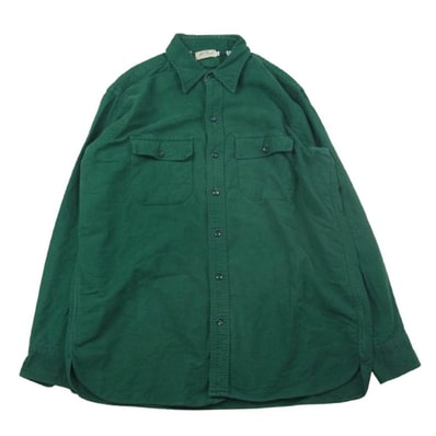 L.L.Bean エルエルビーン 長袖シャツ 筆記体タグ フランネル シャツ グリーン系 16.5【中古】