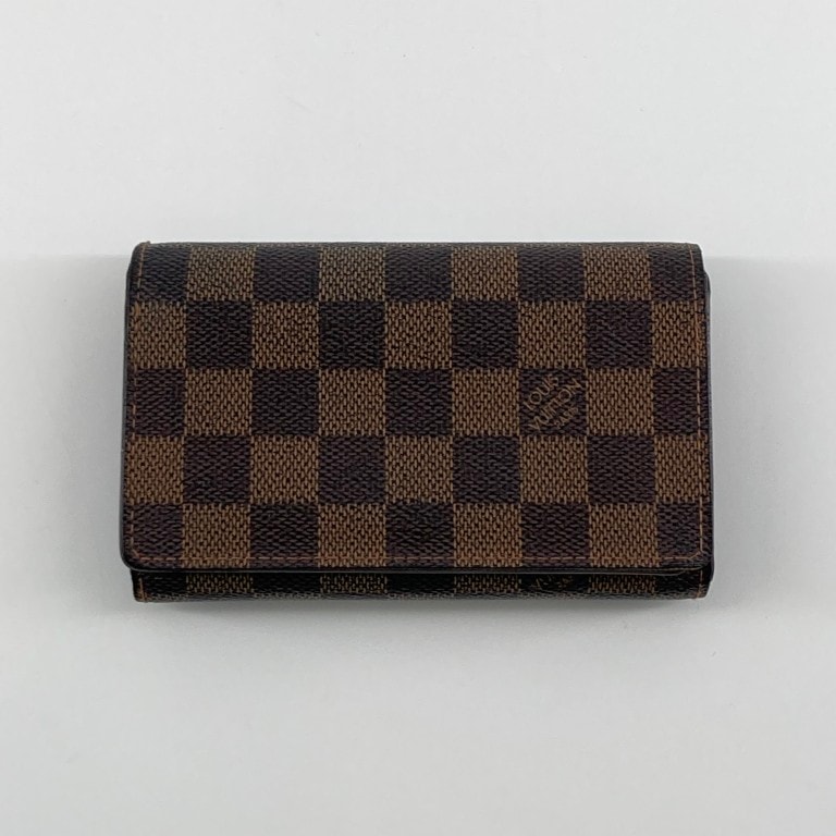 LOUIS VUITTON(ルイ・ヴィトン) ダミエ ポルトフォイユトレゾール N61736 二つ折り財布 ブラウン