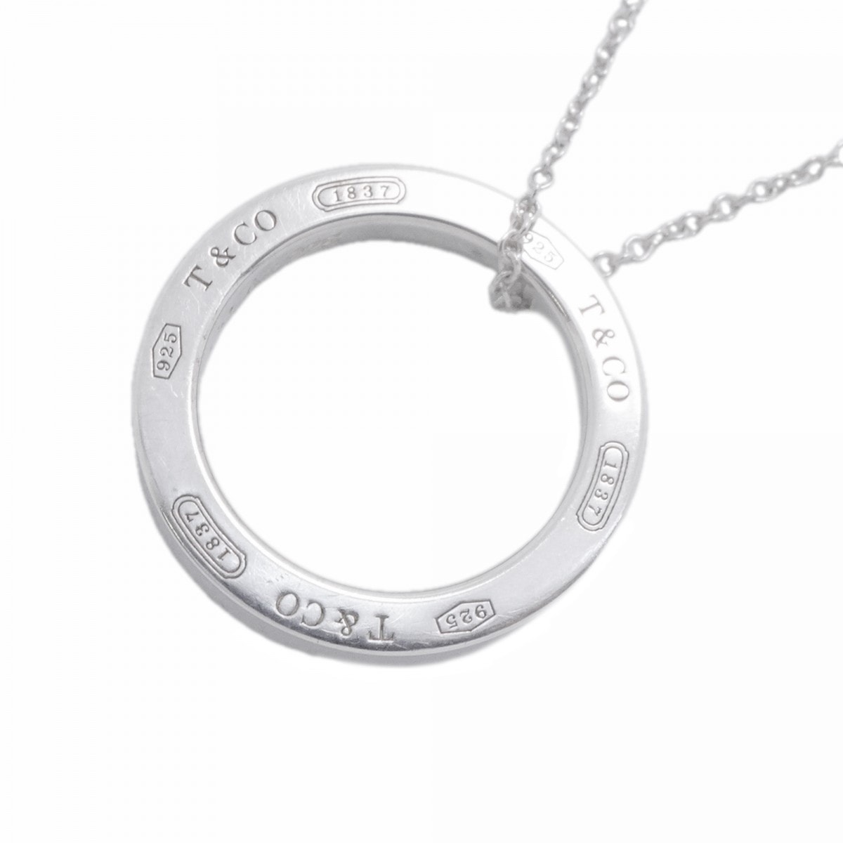 ★最終価格【6jfb0846-k】ティファニー ネックレス 1837/サークル シルバー925【中古】レディース