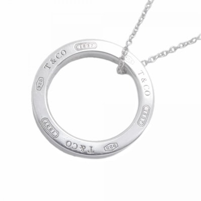 ★最終価格【6jfb0846-k】ティファニー ネックレス 1837/サークル シルバー925【中古】レディース