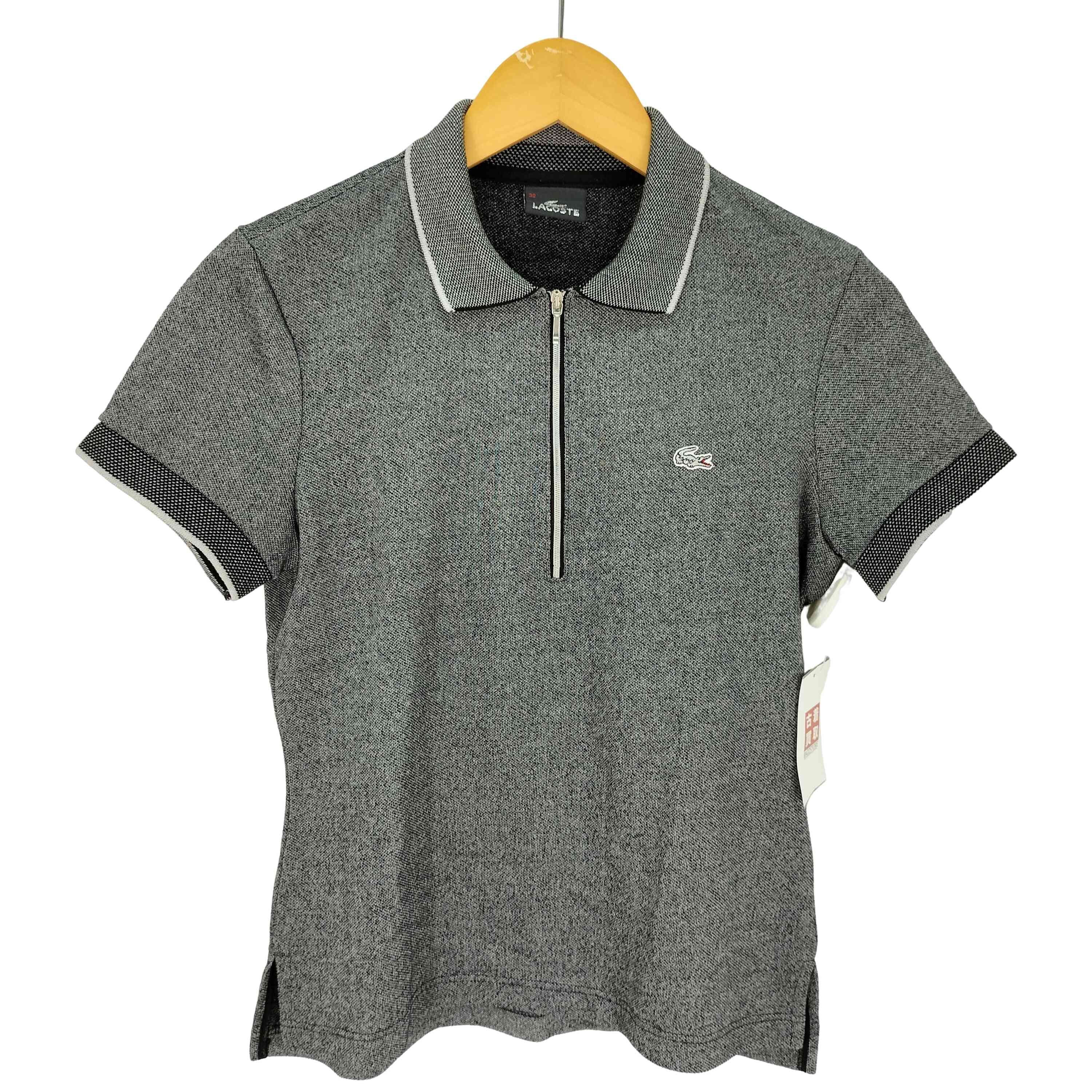 TECHNO POLO BY TOM DIXON ハーフジップ ラメ ニットポロシャツ【1143716195635】