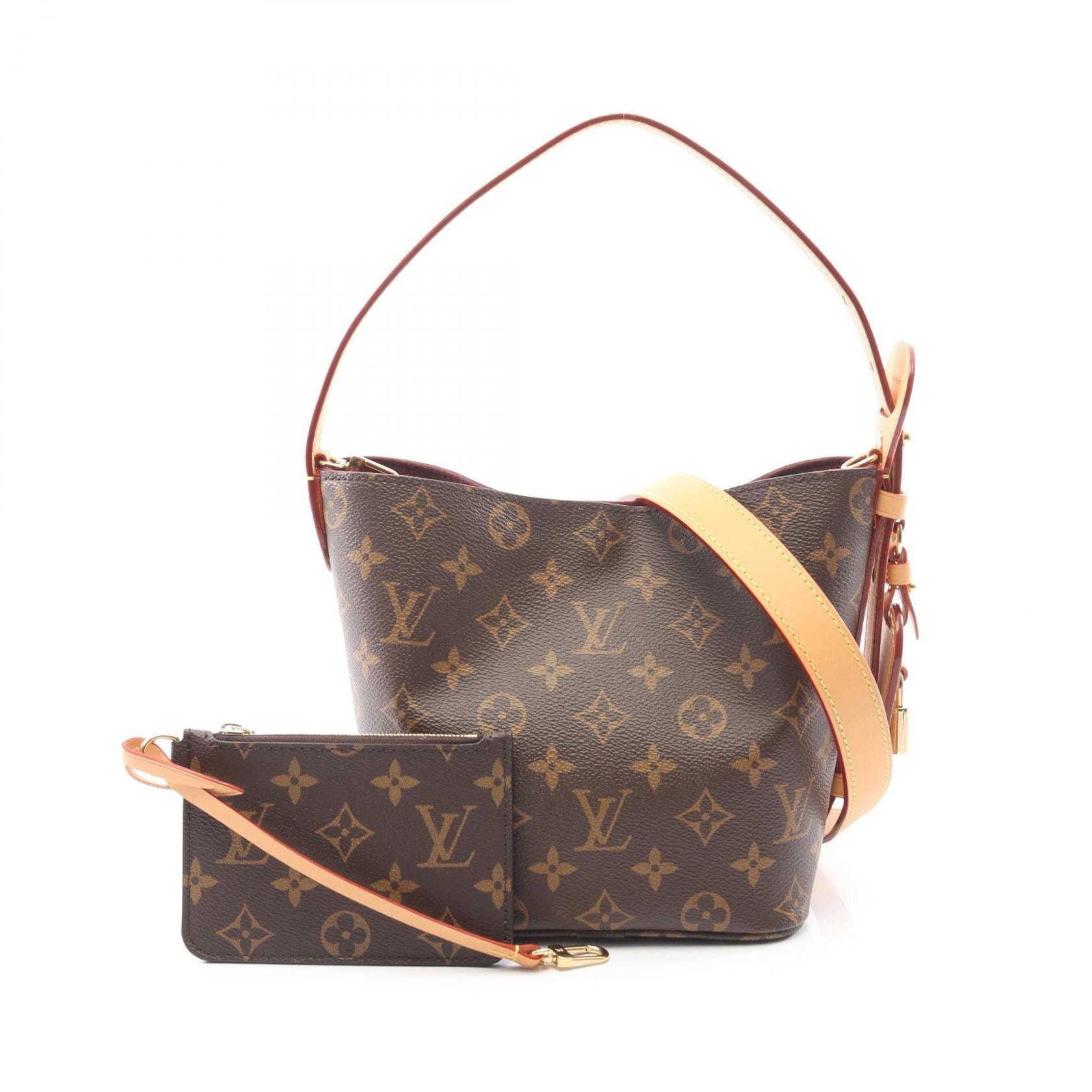 ルイ・ヴィトン LOUIS VUITTON オールインBB ハンドバッグ バッグ PVCコーティングキャンバス レザー モノグラム レディース ブラウン系 M12925 【中古】