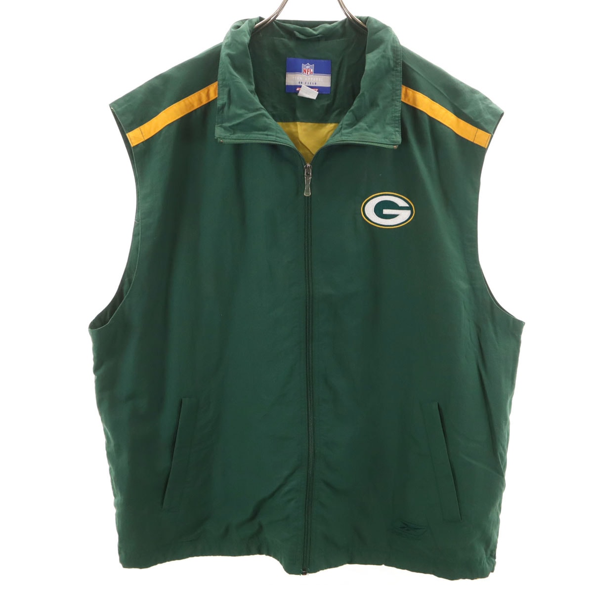 Reebok リーボック 韓国製 ベスト XL グリーン系 NFL アメフト