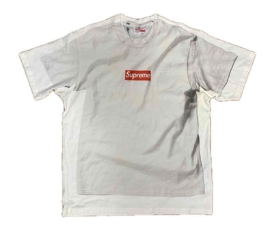 Supreme x MM6 Maison Margiela Box Logo Tee "White"