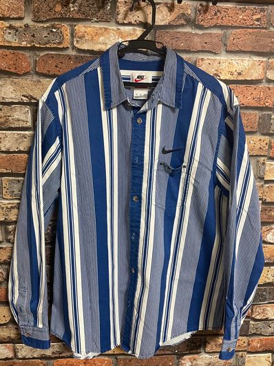 Supreme / Nike® Cotton Twill Shirt "Blue"