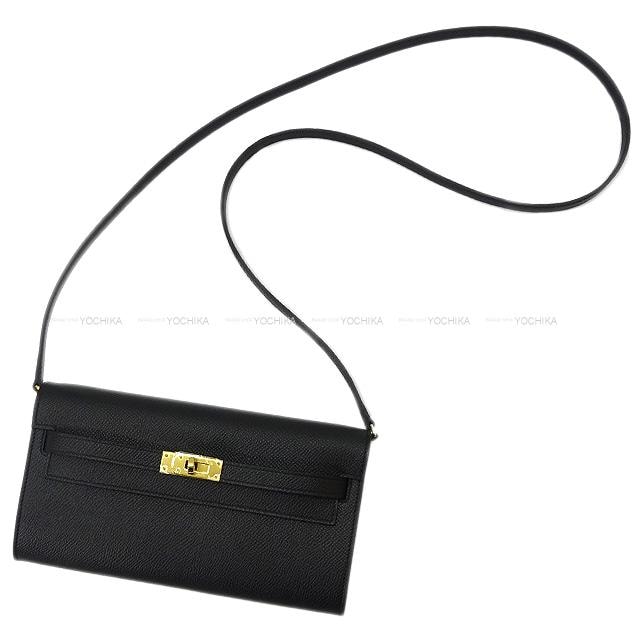 HERMES エルメス 長財布 ケリーウォレットトゥーゴー 黒 (ブラック) エプソン ゴールド金具 G刻印 新品