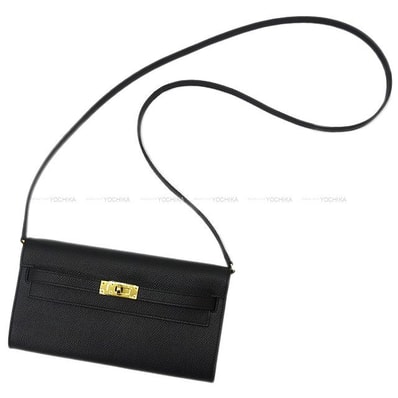 HERMES エルメス 長財布 ケリーウォレットトゥーゴー 黒 (ブラック) エプソン ゴールド金具 G刻印 新品