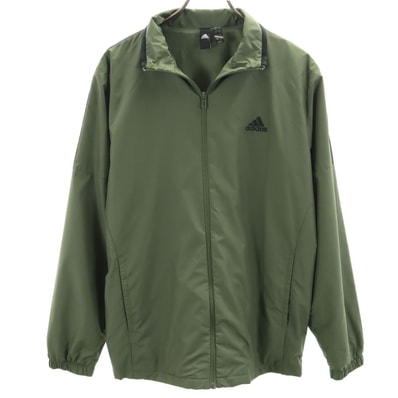 adidas アディダス トレーニング ウインドブレーカー M カーキ 裏トリコット