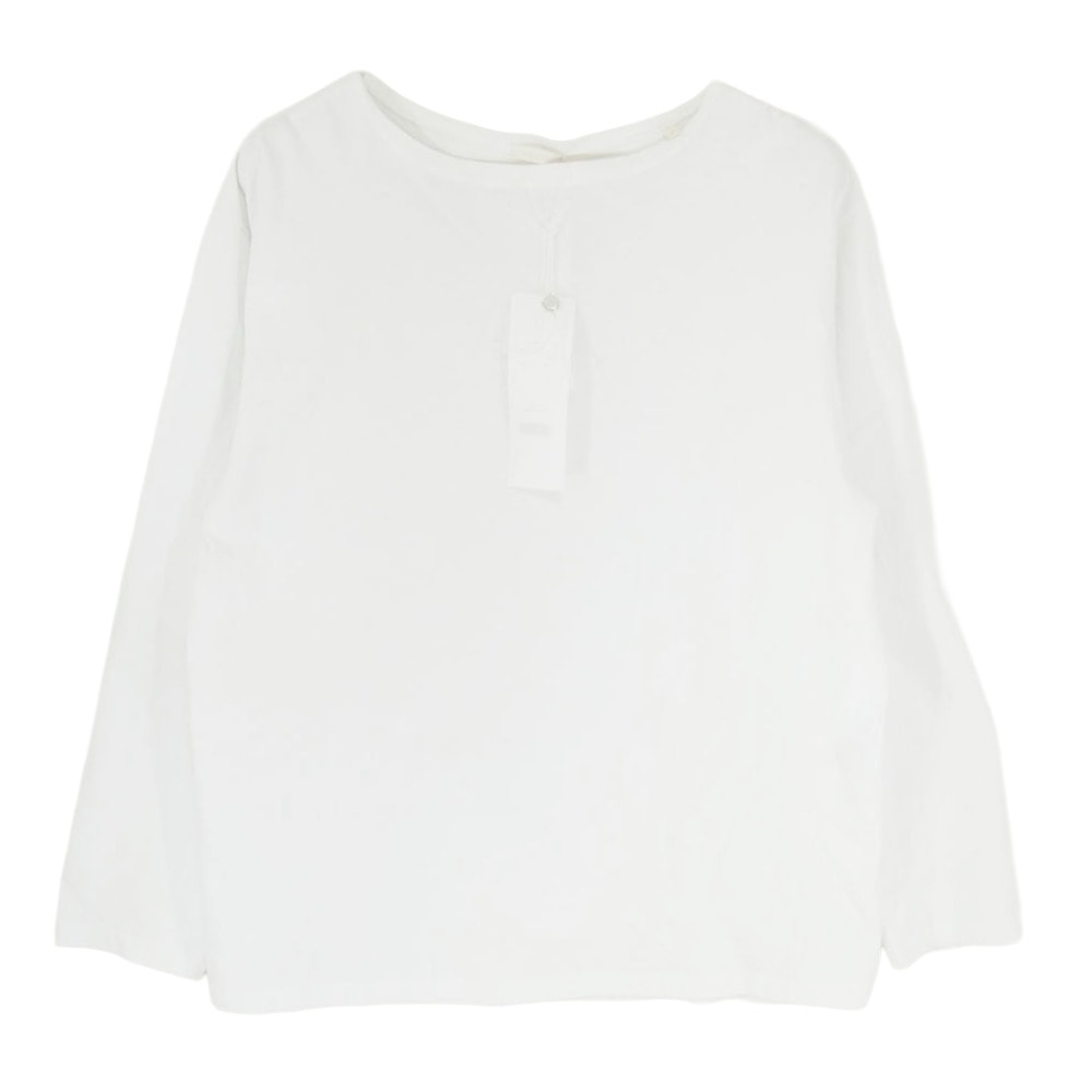 COMOLI コモリ Tシャツ 25SS B01-05044 コットンジャージ ポートネック 長袖 Tシャツ カットソー ホワイト系 2【中古】