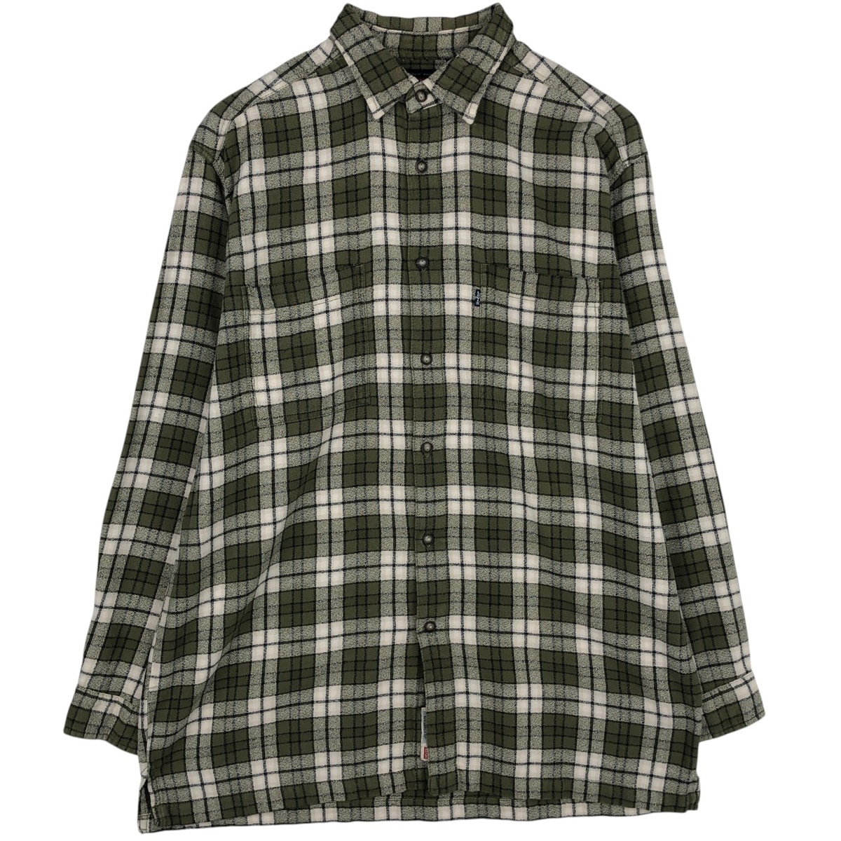古着 リーバイス Levi's JEANS WEAR 長袖 チェックシャツ ボックスシャツ メンズL相当/eaa633113