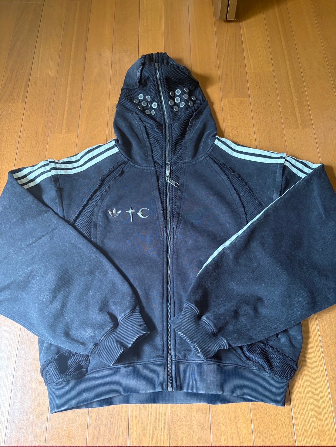 adidas x Thug Club Team Geist Zip-Up Hoodie "Black"